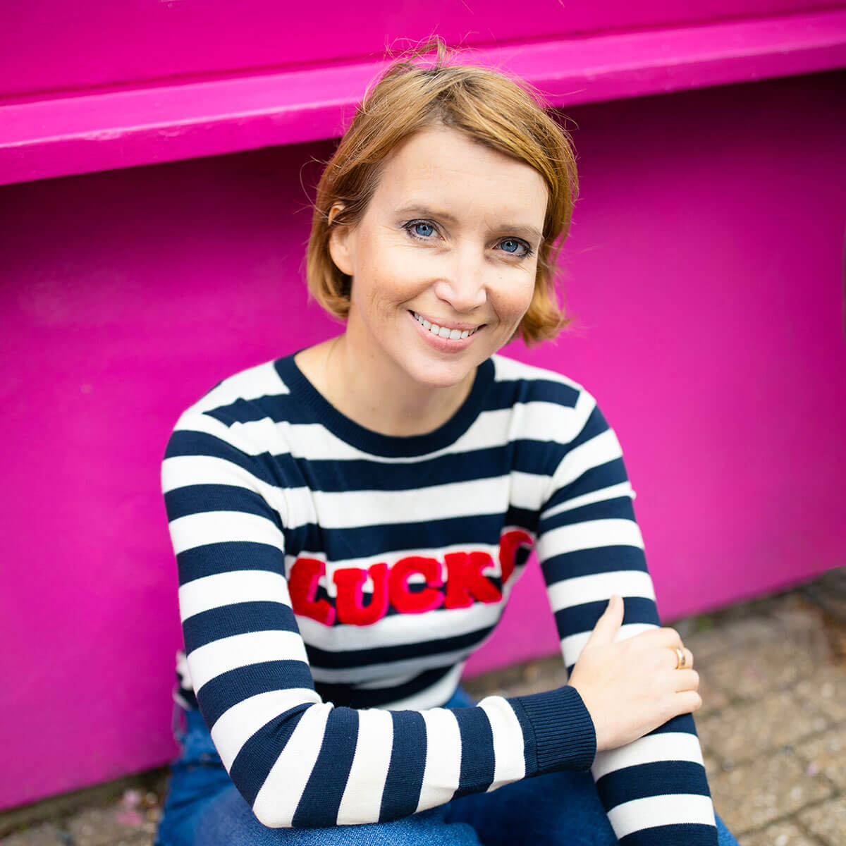 On-location business portrait photography showing female entrepreneur Hannah Martin, lifestyle branding photoshoot by UK personal brand photographer Rosie Parsons